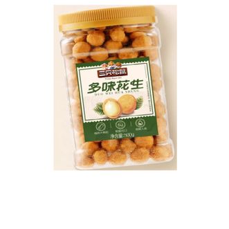 三只松鼠  多味花生500g/罐 坚果炒货地方特产休闲零食花生米