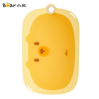 小熊  菜板家用厨房塑料双面切菜砧板-橙色大号