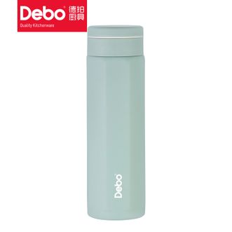 德铂（Debo）  文森特八角保温杯450ml 商务时尚车载泡茶学生杯子高颜值弹跳杯DEP-886浅绿色