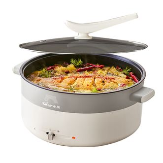 小熊/Bear  电火锅 多功能锅 家用一体式涮烤火锅锅具电煮锅电炒锅火锅 6升大容量 DHG-H60D7