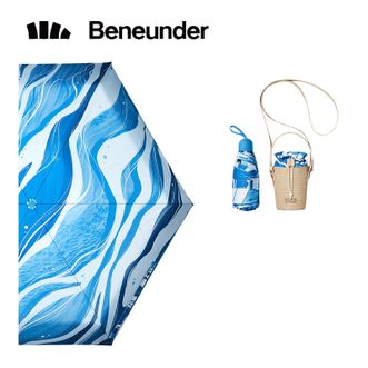 蕉下/BENEUNDER  晴雨两用伞 便携五折黑胶防晒伞（BM652-追浪）
