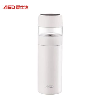 爱仕达/ASD  真空不锈钢泡茶杯 350m便携L304不锈钢保温杯茶水分离杯 RWS35P06TGW白色