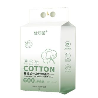 优可柔（Joycare)  悬挂式一次性绵柔巾洁面洗脸巾家庭装干湿两用加大加厚180抽*2包