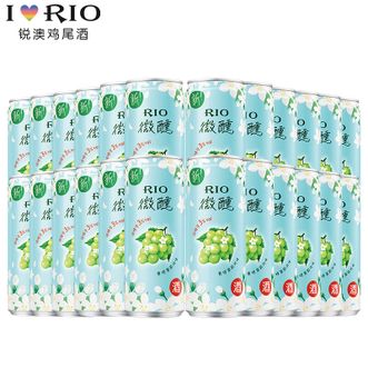 锐澳  微醺3度 清新青提茉莉味330ml*24罐（整箱）