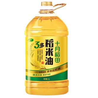 十月稻田  3多稻米油  5L  热炒煎炸食用油