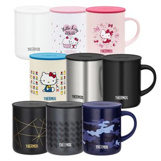 膳魔师（THERMOS）  保温马克杯简约带盖牛奶杯咖啡杯办公水杯JDG-351