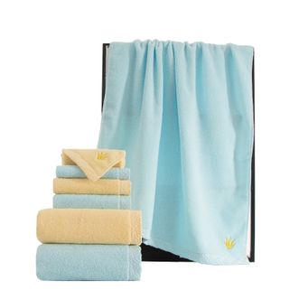 三利（SANLI）  芦荟护肤方巾毛巾浴巾三条装 颜色随机发  G2108/G8108/G3108 毛巾*1浴巾*1面巾*1