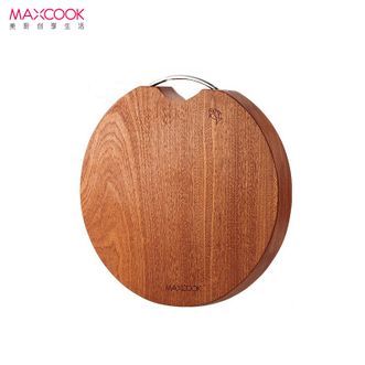 美厨（MAXCOOK）乌檀木砧板菜板整木圆形家用33*33*3cm切菜板中号MCPJ8277