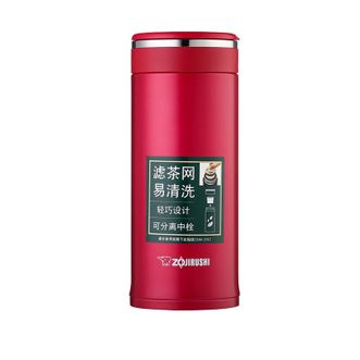 象印/ZOJIRUSHI  保温杯  304不锈钢泡茶杯  家用办公便携水杯  340ml容量  红色  SM-JTE34