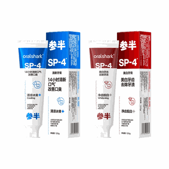 参半  SP-4组合牙膏美白1支+清新1支