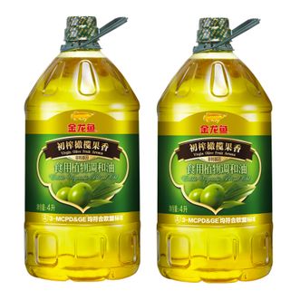 金龙鱼  食用油 特级初榨橄榄油 调和油4升*2桶