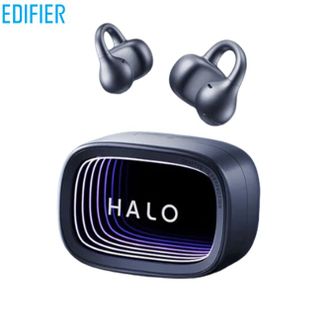 漫步者/EDIFIER  花再Halo Clip 耳夹式潮玩蓝牙耳机 赛博深渊灯效 蓝牙6.1 破界黑
