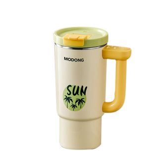 摩动/MODONG  加热水杯MD-BB1E热带椰树316不锈钢内胆（车载款）