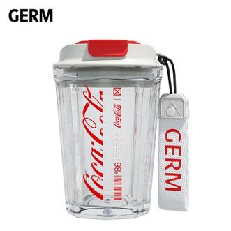 格沵（GERM）可口可乐联名潮流随行杯子Tritan男女式塑料杯大容量咖啡杯水杯390ml
