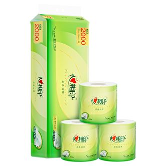 心相印  卷纸茶语丝享有芯4层卫生纸厕所用纸家用手纸4层200克*10卷*1提