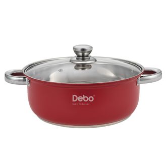 Debo  杰拉德不锈钢汤锅复底炖锅明火电磁炉通用26cm DEP-832
