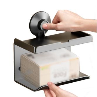 太力/TAILI  卫生间纸巾盒置物架免打孔壁挂式厕纸架家用厕所浴室抽卷纸架 1个